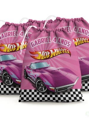 Sacolinha Lembrancinha Hot Wheels Pista De Corrida Elo