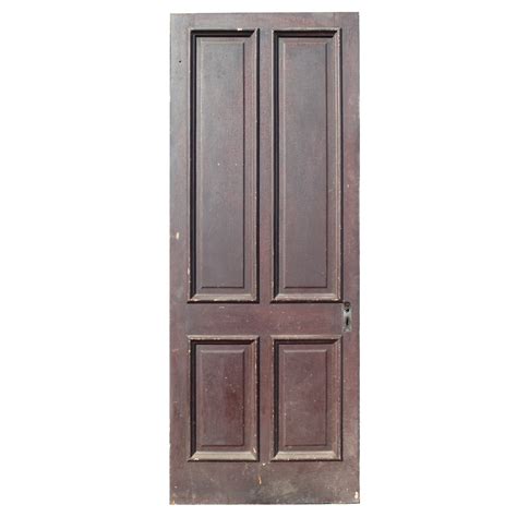 Reclaimed 34" Solid Wood 4-Panel Door - Doors, Doors & Windows, Recent Arrivals - The ...