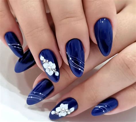 Pin De Svitlana En Blue Nails Manicura De U As U As Bonitas Y