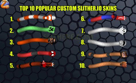 Top Slither Io November Skins