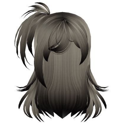 Black Blonde Scene Emo Side Ponytail Large Hair Roblox