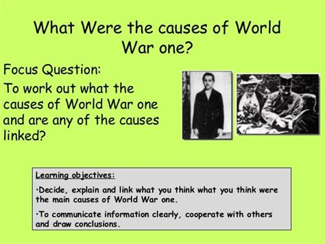 Causes World War One