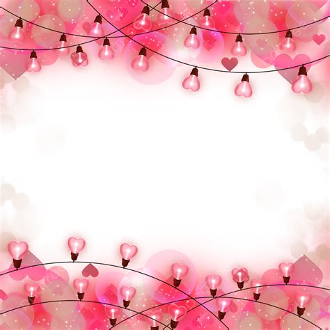 Valentines Day Heart Light String Light Effect Exquisite Border