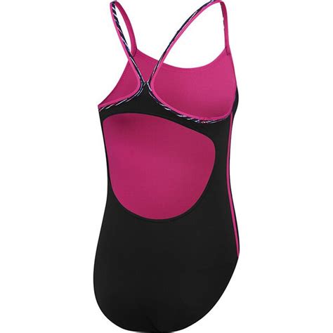 Girls Sierra One Piece Blackneon Night Kids Speedo Australia