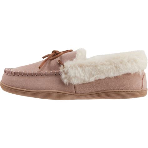 Clarks Suede Moccasin Slippers For Women Save