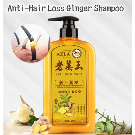 Azla Ginger Hair Shampoo Fast Regrowth Hair Thick Anti Hair Loss Anti