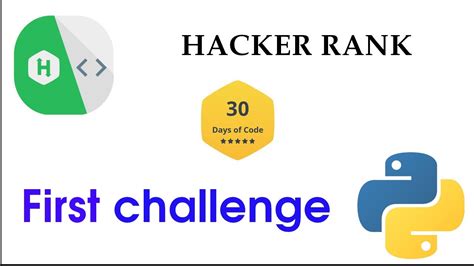 Hacker Rank Python First Challenge Solved With Python Hyena