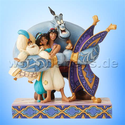 Disney Traditions Group Hug Genie Jasmine Aladdin And Abu By Jim