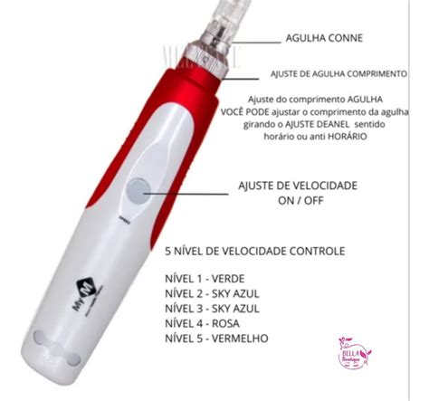 Dermapen Caneta Microagulhamento Bb Glow 10 Cartuchos Frete grátis