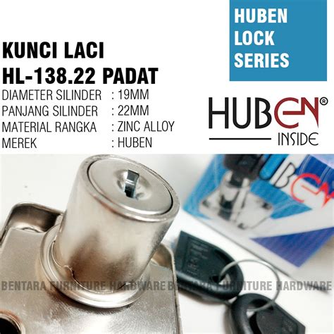 Jual Huben HL-138 / 22 MM Kunci Laci Padat Huben Lock HL-138.22 Drawer ...