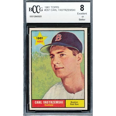 Carl Yastrzemski 1961 Topps 287 BCCG 8 Pristine Auction