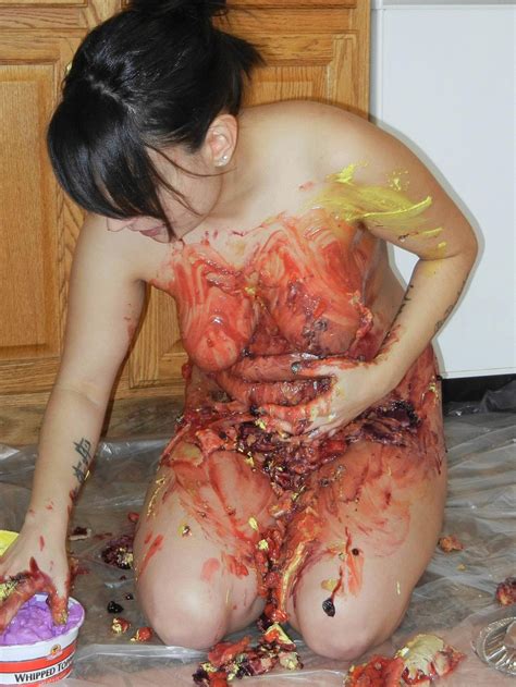 Naked MILF Cristal Cortez Smudges Her Body With Cream In A Food Play Solo CoedCherry