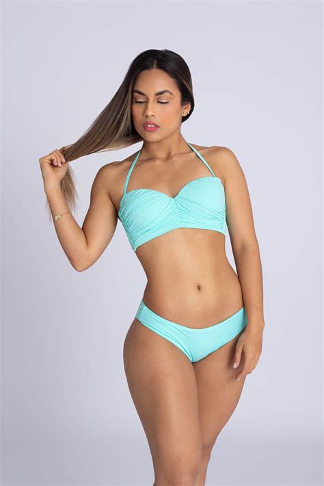 Bikini Strapless Copper Aqua Bikinis Y Ropas De Ba O