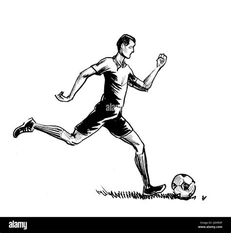 Soccer Pencil Drawing