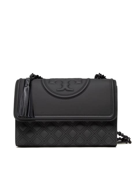 Tory Burch Sac Main Fleming Matte Convertible Shoulder Bag Noir