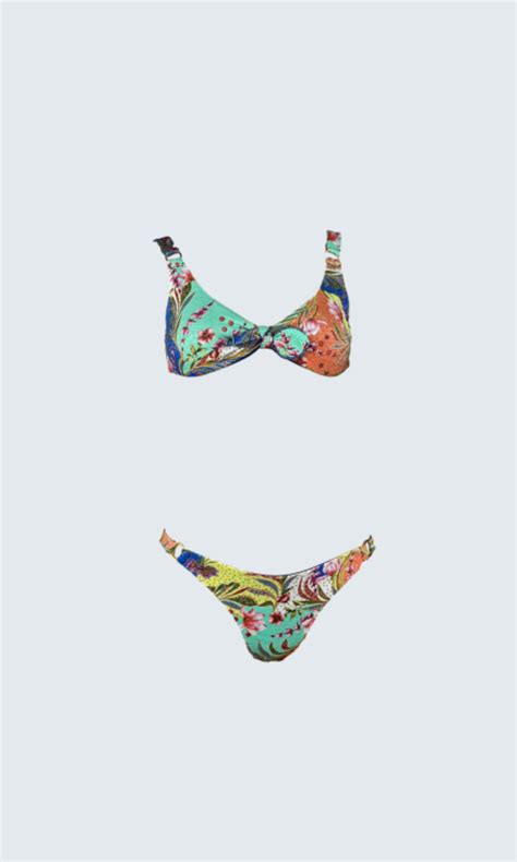 Bikini Tabata Shine Flores Brillantes Praia Brava