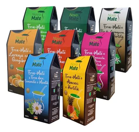 Erva Mate Cor E Sabor - Kit 8 Erva Mate Mate Composta Sabores | Parcelamento sem juros