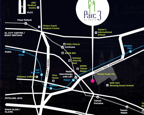 Parc 3 Location Map Cheras New Property Launch Kl Pj Malaysia