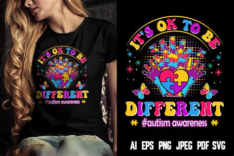 It S Ok To Be Different Autism Awareness Graphic By T Shirt Design