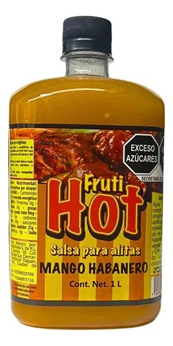 Salsa Para Alitas Sabor Mango Habanero Lt Fruti Hot Meses Sin Inter S
