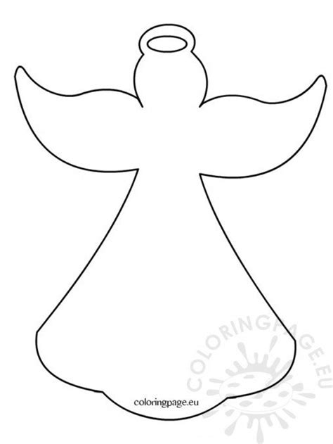 Angel Templates Printable Coloring Page