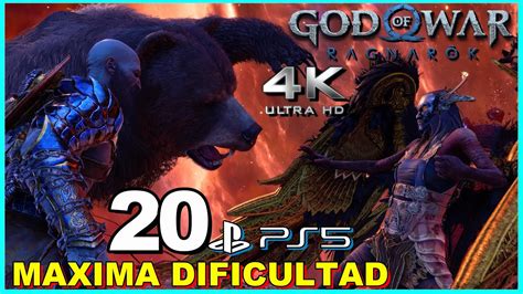 GOW RAGNAROK PS5 º20 Máxima Dificultad Historia en Español 4K YouTube