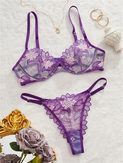 Shop Our Hot Sell Sexy Bridal Women Lingerie Set With Lace Trim