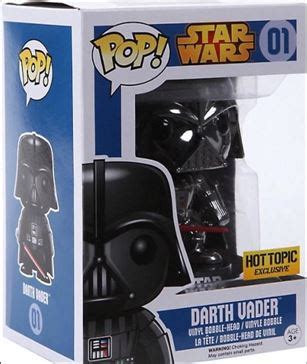 POP Star Wars Darth Vader Chrome Hot Topic Jan Action Figure By Funko