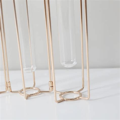 Новая нордическая креативная стеклянная 5 гидропонная ваза железная ...