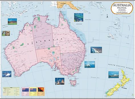 Australia State Map Australia Political Map With States 51 Off