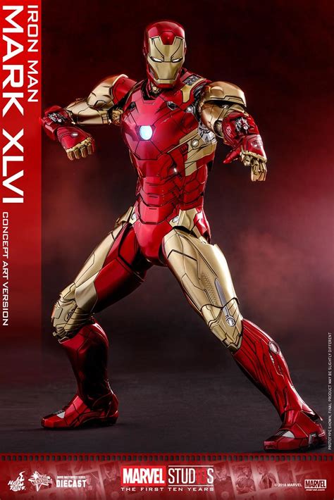 Hot Toys MMS489D25 Marvel Studios 十週年鋼鐵人馬克46 概念藝術版 Iron Man Mark XLVI Concept Art