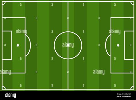 schéma du terrain de football en forme de plan illustration