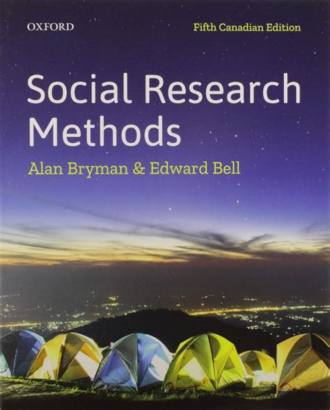 Social Research Methods: Fifth Canadian Edition: Bryman, Alan, Bell ...