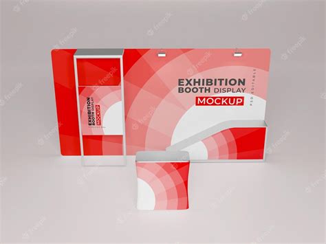 Выставочный презентационный стенд 3d-рендеринга | Премиум PSD Файл