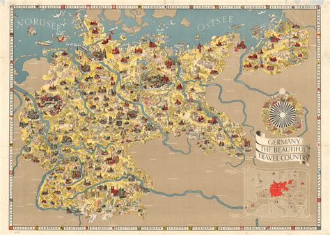 Germany, The Beautiful Travel Country - Curtis Wright Maps