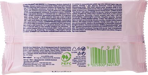 Lingettes démaquillantes micellaires biodégradables 25 pcs Nivea