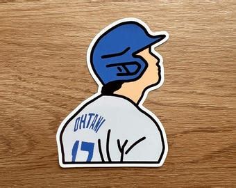 Shohei Ohtani LA Dodgers Kiss Cut Stickers Los Angeles Dodger Vinyl Etsy