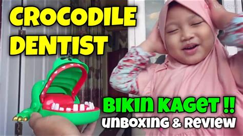 Unboxing Mainan Unik Crocodile Dentist Buaya Gigit Game Tiktok Viral