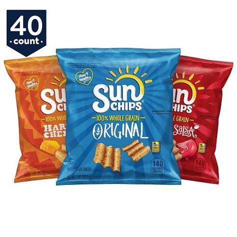 sun chips  bags family care packages