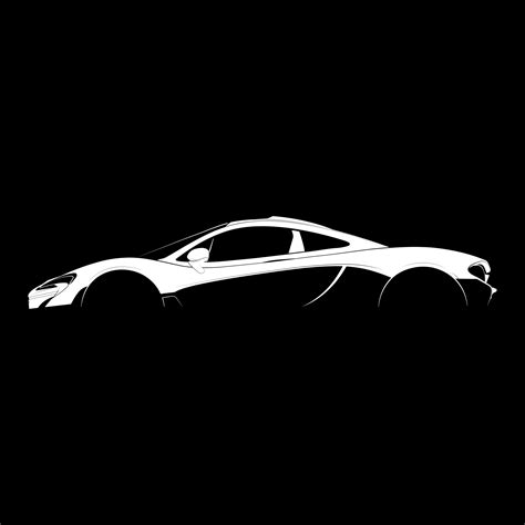 Mclaren P1 Silhouette Mclaren P1 Car Silhouette Mclaren