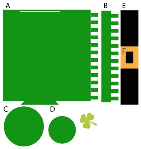 Template Leprechaun Hat Trap Cut Out Clip Art Library