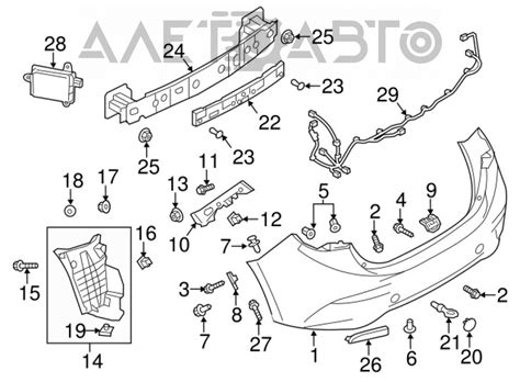 Крепление заднего бампера левое Mazda 3 14-18 BM BHN1-50-2J1 артикул ...