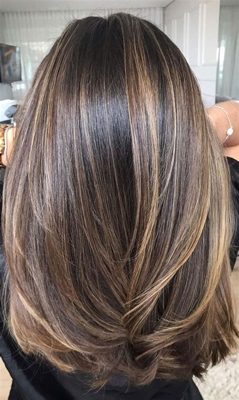Trendy Hair Colour Ideas Hairstyles Honey Blonde Highlighted Dark Brown