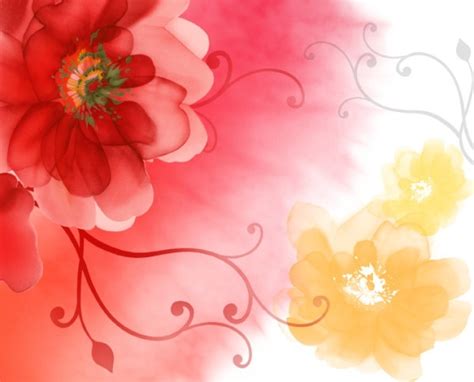 Watercolor Flower Layered Free Psd Download 1641 Free Psd For