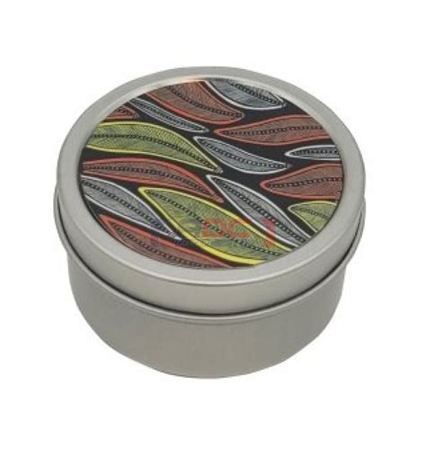 Boite Ronde En Aluminium Mat Avec Bougie Parfum E L Orange Avec