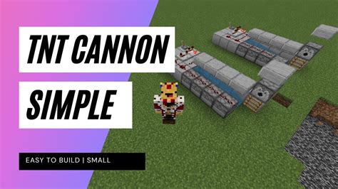 Powerful Tnt Cannon Minecraft Tutorial Bedrock And Java Youtube