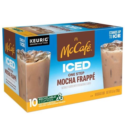 Mccafe Iced One Step Mocha Frappe Medium Roast Keurig K Cup Coffee