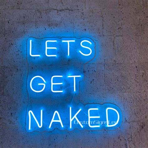 Queen Sense X Lets Get Naked Led Sign Light Decor Party Wall Night Lights Flex Neon