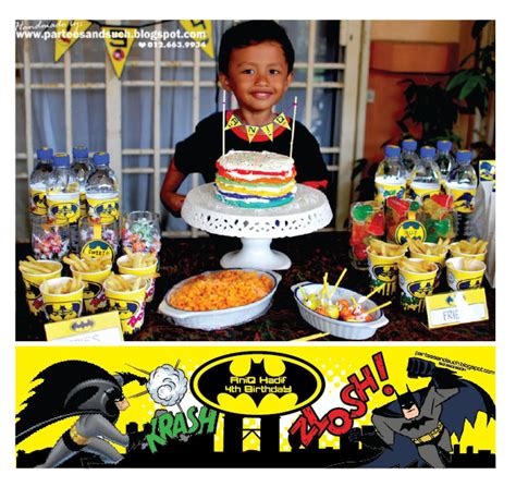 Partees Aniq 4th Birthday Batman Theme