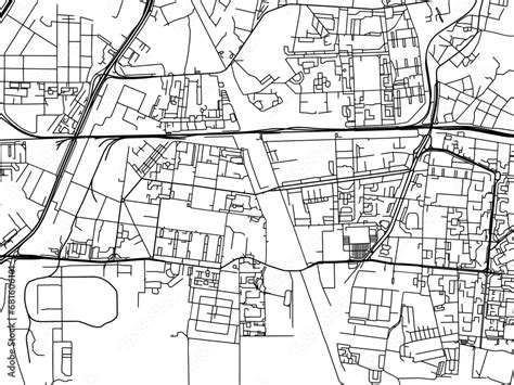 vector road map   city  korolev   russian federation  black roads   white